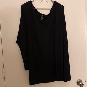 Forever21 Black Off the shoulder sweater